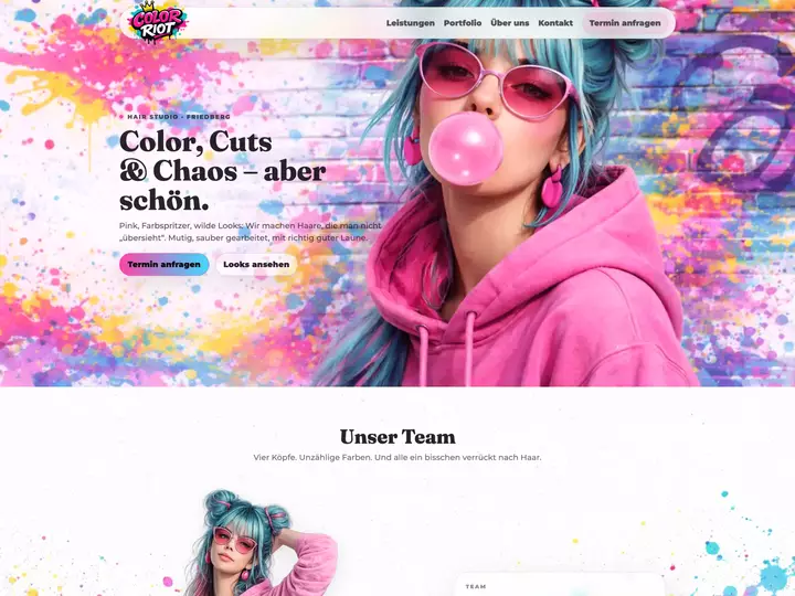 Color Riot – Webdesign Referenz