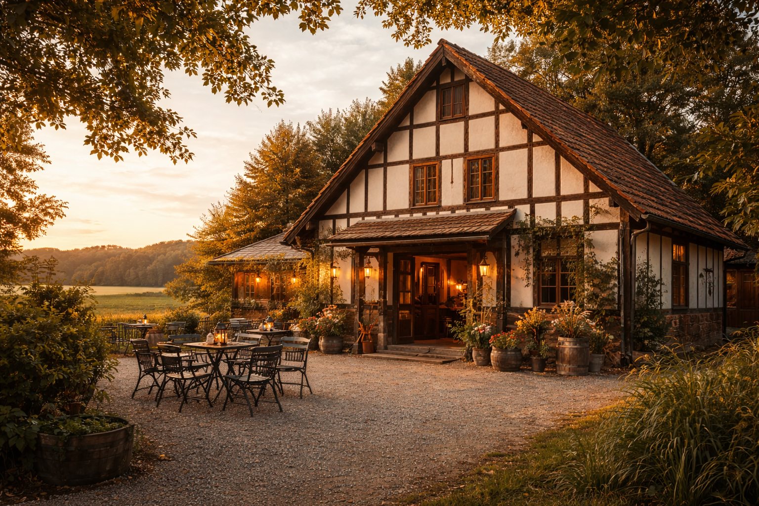 Außenansicht des Landgasthaus Zur Feldscheune